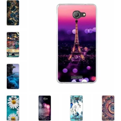 Phone Case for Alcatel Flash Plus 2 Cover Back Cases for Alcatel flash plus 2 5.5 inch Soft Silicone TPU Colorful Printed Fundas