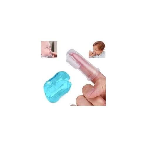 Kids Baby Silicone Finger Toothbrush With Box For Newborns Soft Rubber Gum Teeth Clean Massage Non Toxic Childrens Goods
