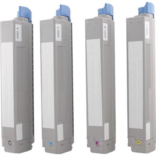 EU 4 Pack Compatible for OKI C831 C841 for Okidata C831n C831dn C831cdtn C841cdtn Color Printer Toner Cartridge 44844505/6/7/8