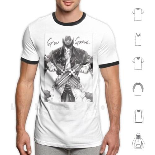 Gungrave T Shirt 6xl Cotton Cool Tee Heat Brandon Gungrave Anime Manga Gun Fight Macdowel Harry Mafia Kugashira Bunji Walken