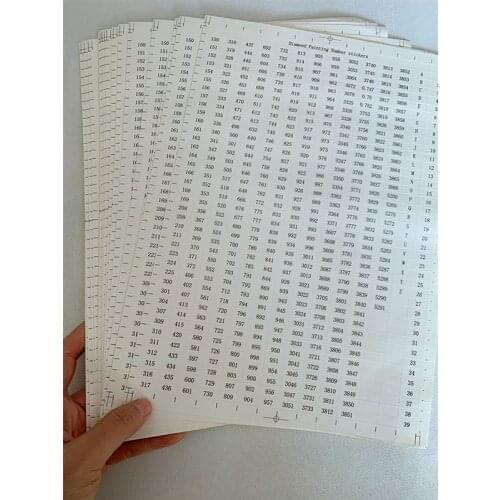 DIY Tools DMC-447 Colour Number Stickers for 5D Diamond Painting Storage Box Diamond Embroidery
