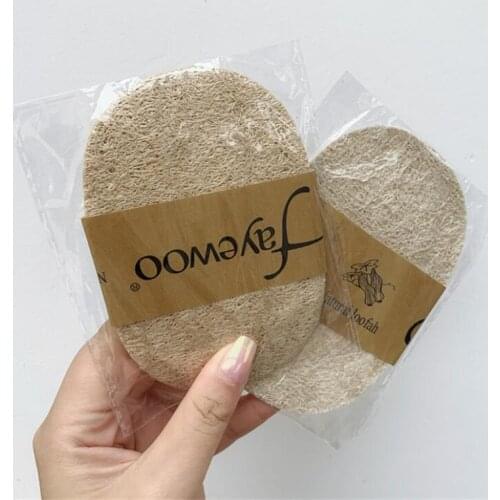 Kitchen Cleaning Brushes Towel Scrub Pad 3pcs/Lot Natural Loofah Dish Bowl Pot Washing Cloth Scrubber Sponge Rag