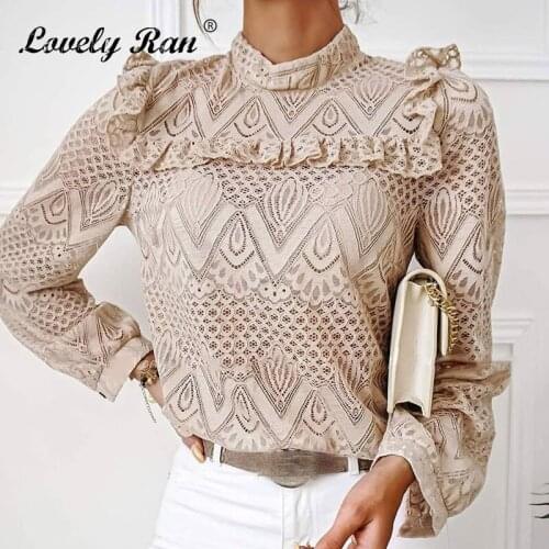 Lovely Ran Openwork Blouses