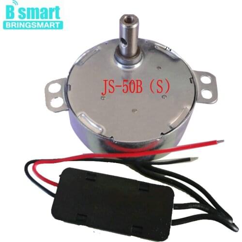 Bringsmart Mini DC Gear Motor JS-50(B) 12Volt BLDC Synchronous Motor DC 5-24V Brushless DC Motor 50Hz 0.9-60rpm Large Torque