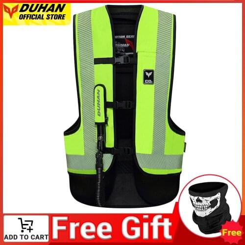 DUHAN Motorcycle Vest Airbag Motorcycle Vest Air Bag System Protective Gear Reflective Motorbike Airbag Moto Vest