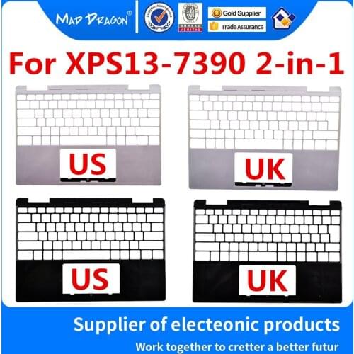 New US UK Palmrest Upper Cover Case black white For Dell XPS13-7390 2-in-1 0GG4MH GG4MH 045T4C 45T4C 0N6TT3 0RMRR9 RMRR9 05VY5T