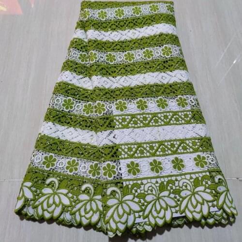 New Arrival African Cord Lace Fabric 2020 High Quality Guipure Lace French Nigeria Water Soluble Cord Lace With Stone For Dress