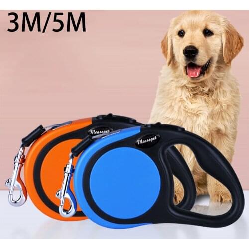 3/5M Dog Leash Durable Leash Automatic Retractable Walking Running Leads Dog Cat Automatic Extending Leash Dog Rope Pet Supplies