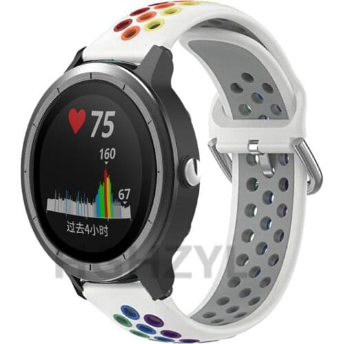 Silicone Wrist Band Strap For Garmin Vivoactive 3 245M Venu Sq Replacement Watchband For Garmin Vivoactive 4/ GT 2 42mm