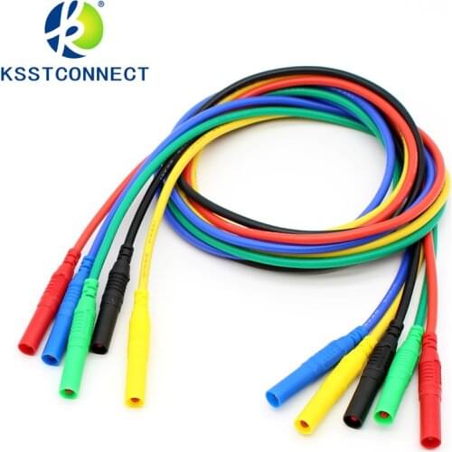 TL320 High Quality 13AWG flexible silicone test leads 4mm straight Plug on both ends