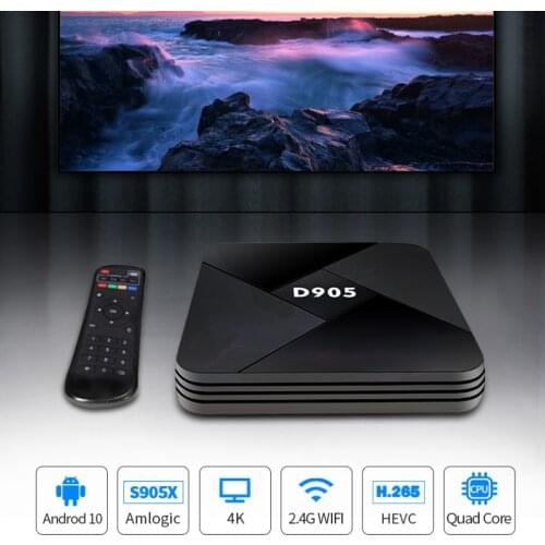 D905 4K No Lag Smart Android TV Box Network Player Set-Top Box Home Remote Control Box Smart Media Player TV Box Android TV Box