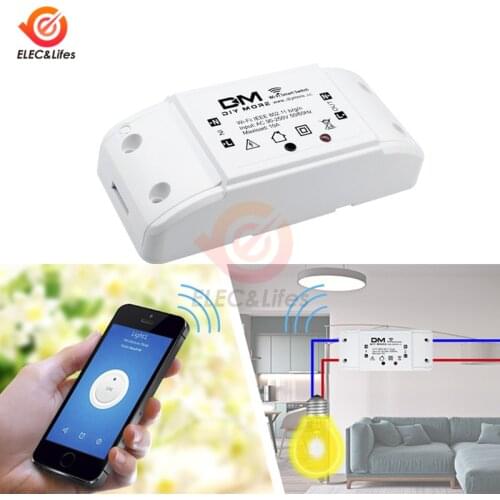 AC 90-250V Basic WiFi Timer Smart Switch DIY Wireless Remote Control switch Support eWelink APP wireless Home Automation 220V