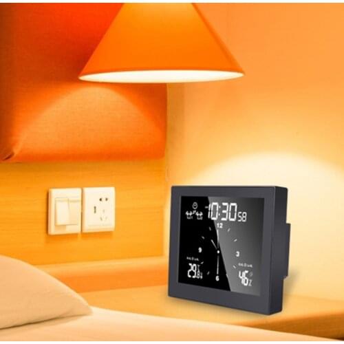 Waterproof Suction Cup Stand Countdown Temperature Humidity Bath Digital Clock Digital Shower Clock Humidity Temperature Timer