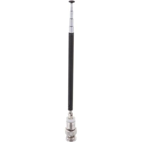 Extendable Telescopic Antenna BNC Connector For Wireless Microphone Receiver