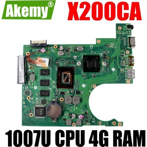 X200CA Motherboard 1007U CPU 4G RAM For Asus X200 X200C X200CA Laptop Motherboard X200CA Mainboard X200CA Motherboard TEST ok