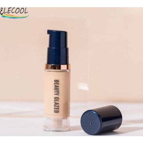 ELECOOL Liquid Foundation Contour Concealer Face Base Sweatproof Lasting Whitening Corrector Cosmetics Natural Makeup Waterproof