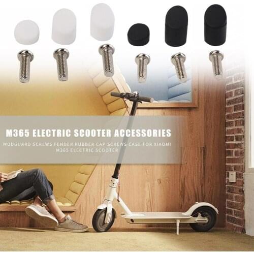 1 Set Fender Rubber Screw Plug Cover Case for Xiaomi M365 Electric Scooter Parts
