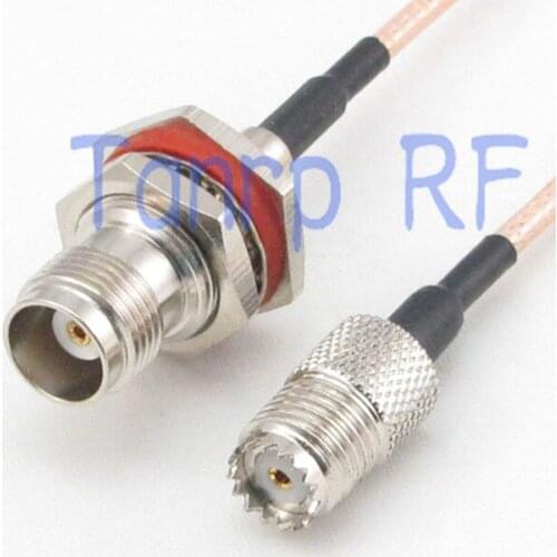 15CM Pigtail coaxial jumper cable RG316 extension cord 6inch MINI UHF female jack to TNC female jack RF adapter connector