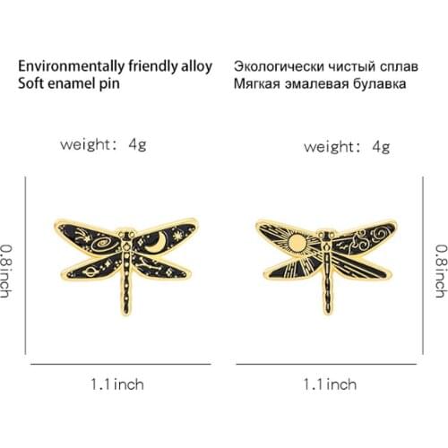 New 20Pcs Dragonfly Alloy Brooch Badge Lapel Pin Action Figure Toy
