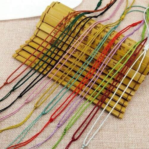 20Pcs Hand Knited Necklace Silk Cord For Pendant-Flat Knot