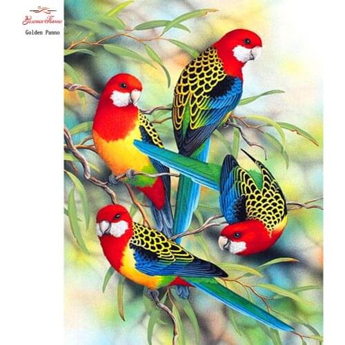 5D DIY Diamond Painting Full Display animal parrot Diamond Embroidery Full Square Mosaic Picture Of Rhinestone Decor Gift