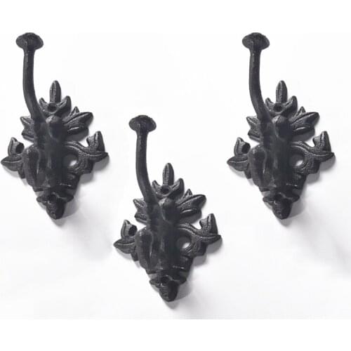 Cast iron decorative hook,Ideal for use in foyers, hallways, bar, reading room, gardens, homes, garages and tool shedsand bathr