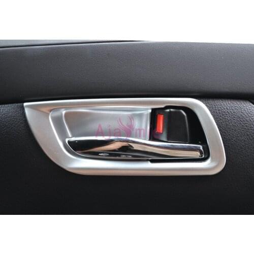 For Toyota Alphard VELLFIRE 30 2016-2018 Interior Door Handle Bowl Insert Trim Protector Panel Chrome Car Styling Accessories