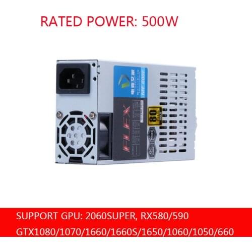 Flex Power Supply 500W PC PSU 1U Small Source Full Module 80plus Gold For K39 A4 S3 G5 Loli1 ITX Mini Case