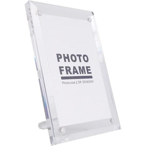 2 units/pack )3 inch Classic Perspex Photo Picture Frame Holders Children Photo Frames PF056