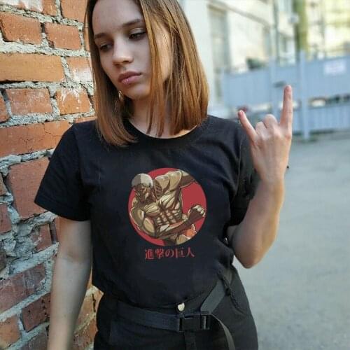 2021 Hot Japan Anime Shingeki No Kyojin Lvei Ackerman T Shirt Attack on Titan Cotton Casual Tops Titan Attack Balck White Tee