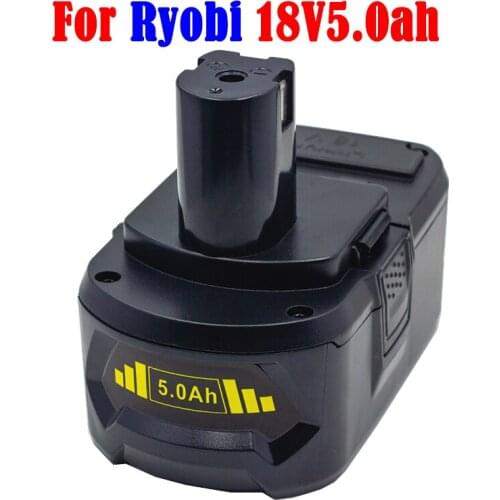 18V 5.0ah Li-Ion Rechargeable Battery For Ryobi ONE + Cordless Power Tool BPL1820 P108 P109 P106 P105 P104 P103 RB18L50 RB18L40