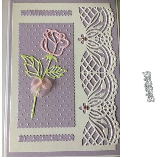 Lace Edge Flower Metal Cutting Die for Craft Dies Stencil Templates Scrapbooking Embossing Knife Mould Punch Making Cards Dies