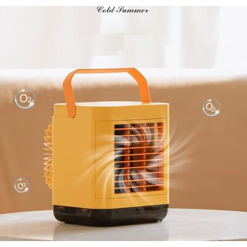 Air Cooler Fan Mini Desktop Air Conditioner Usb Desktop Air Cooler Humidifier Purifier Suitable For Office Bedroom Multifunction