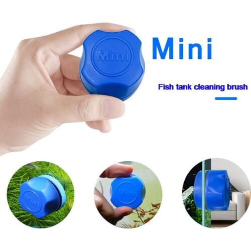 Mini Magnetic Fish Tank Brush accessories for aquariums Cleaning Tools Cleaner Floating Brush Glass Algae Scraper High Quality