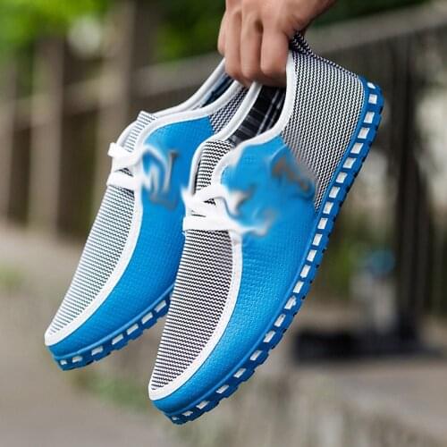 REETENE 2021 Hot Sale Casual Shoes Men Breathable Men Running Shoes Lightweight Canvas MenS Driving Shoes Big Size 47 Shoes Men