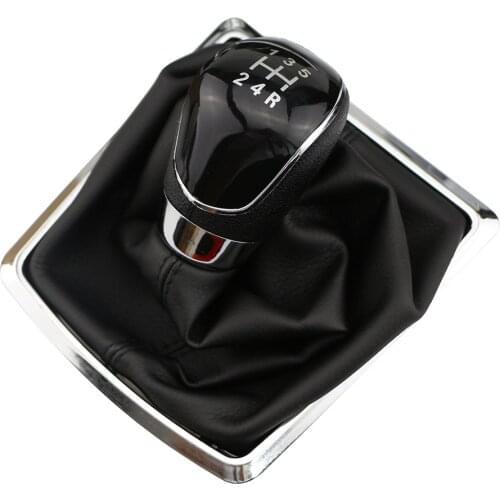 Gear Shift Knob Gaiter Boot Lever Stick Handle Head Cover 5/6 Speed Car Styling Accessories For Ford Focus 2 MK2 Fiesta Kuga