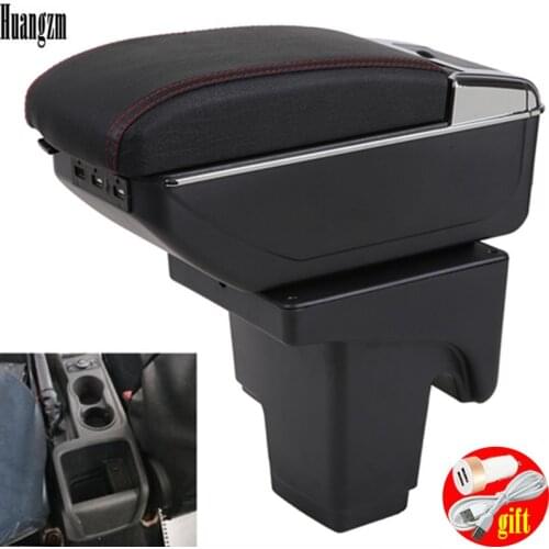 For FORD FOCUS 3 2013 - Present Armrest Box Free Punch Hand-held Storage Box