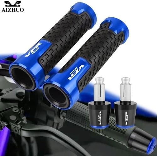 FOR HONDA VFR1200 F 2010-2016 2012 2014 Handlebar Grips Motorcycle Handle Bar Cap End Plug 7/8'' 22MM Handlebar Grips CNC LOGO