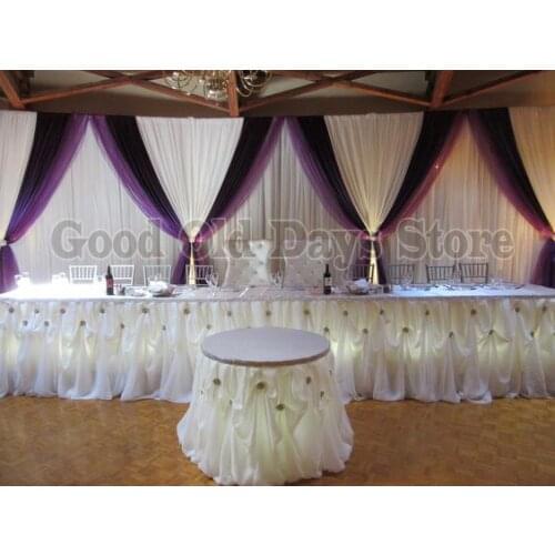 Lilac Backdrop Drapes 3M x 6M wedding stage decor banquet marriage stage background curtain voilet backdrop decoration