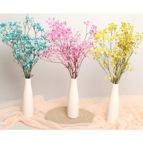 Preserved Flower Bouquets Artificial Plant Babysbreath Interior For Home Accessories Wedding Gazebos Pink Room Decor Crafts
