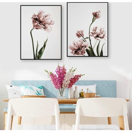 Bedroom Dining Room modern Home Decoration Green Plant Flower Canvas Art Painting Abstract Print Picture Wall Living Room