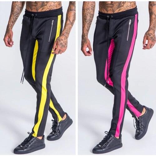 Fashion stripe Jogging Pants Men Striped Sport Sweatpants short casual long pants Men Fitness Joggers Bodybuilding Trousers