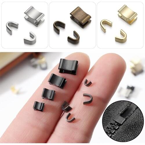 3# 5# 8# 10# Metal Alloy Repair Zipper Stopper Open End Zipper Stopper DIY Sewing Zipper Tailor Handmade Accessories for Clothes
