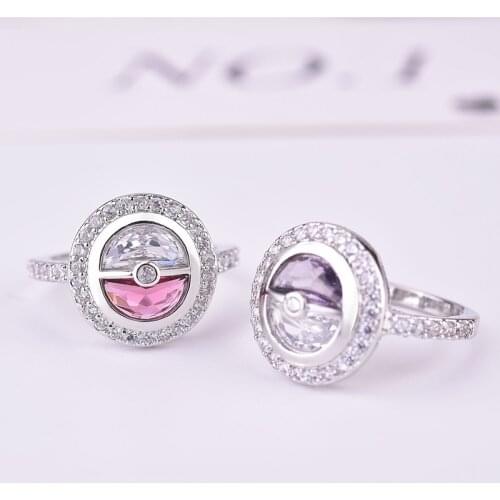 MENGYI 2020 New Fashion Creative Pokemon Rings Womens Wedding Ring Punk Gothic Unusual Jewelry Party Gift Can Be Wholesale