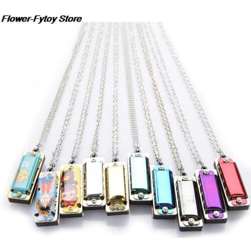 1Piece Mini Harmonica Blown Song Small Game Eight Tone Children Musical Instruments Toy Random Color