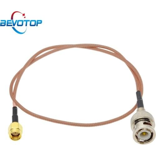 1PCS RF Cable RP-SMA Male to BNC Male Plug RG316 Pigtail 50 Ohm Extension Coax Cable CCTV Camera DVR System RF Coaxial Jumper
