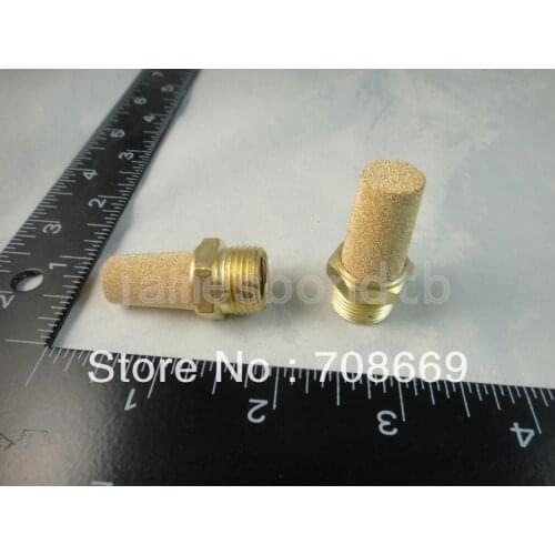 10pcs Pneumatic Filter Silencer Sintered Bronze 3/8" BSPT