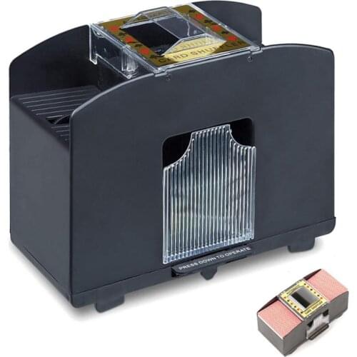 2021 Automatic Poker Card Shuffler Electronic Poker Card Shuffling Machine Battery Operated Cards Playing Tool For Casino Party