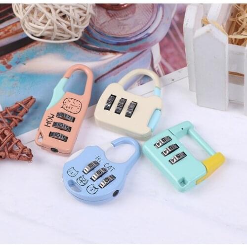 3 Digit Dial Rotate Combination Code Number Lock Padlock For Luggage Zipper Bag Backpack Handbag Suitcase Drawer Durable Locks