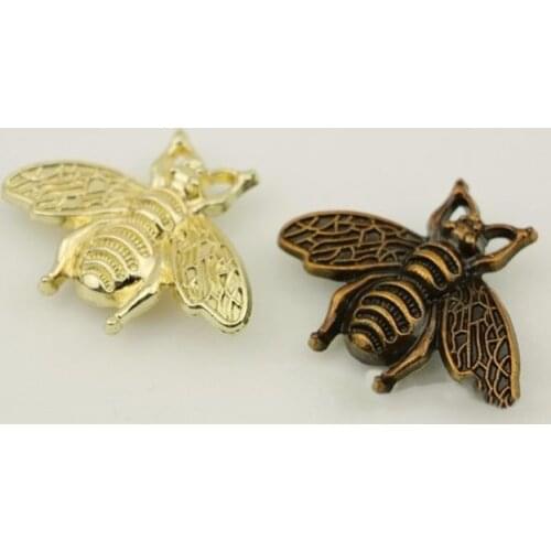 5-10 PCS Metal Alloy Bee Decoration Parts Shoes Bag Clothing Decoration Buckle DIY Luggage Bag Hardware Accessories
